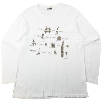 Vintage 90s Hai Sporting Gear By Issey Miyake Embroidered Long Sleeve T Shirt Size M