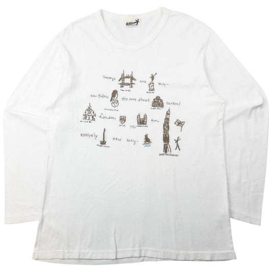 Vintage 90s Hai Sporting Gear By Issey Miyake Embroidered Long Sleeve T Shirt Size M