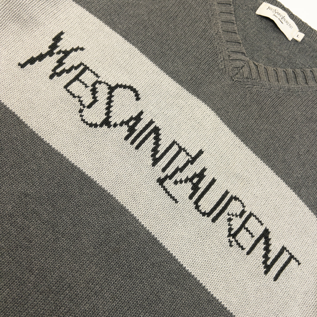 Vintage 2000s YSL Yves Saint Laurent Knit Jumper Size M
