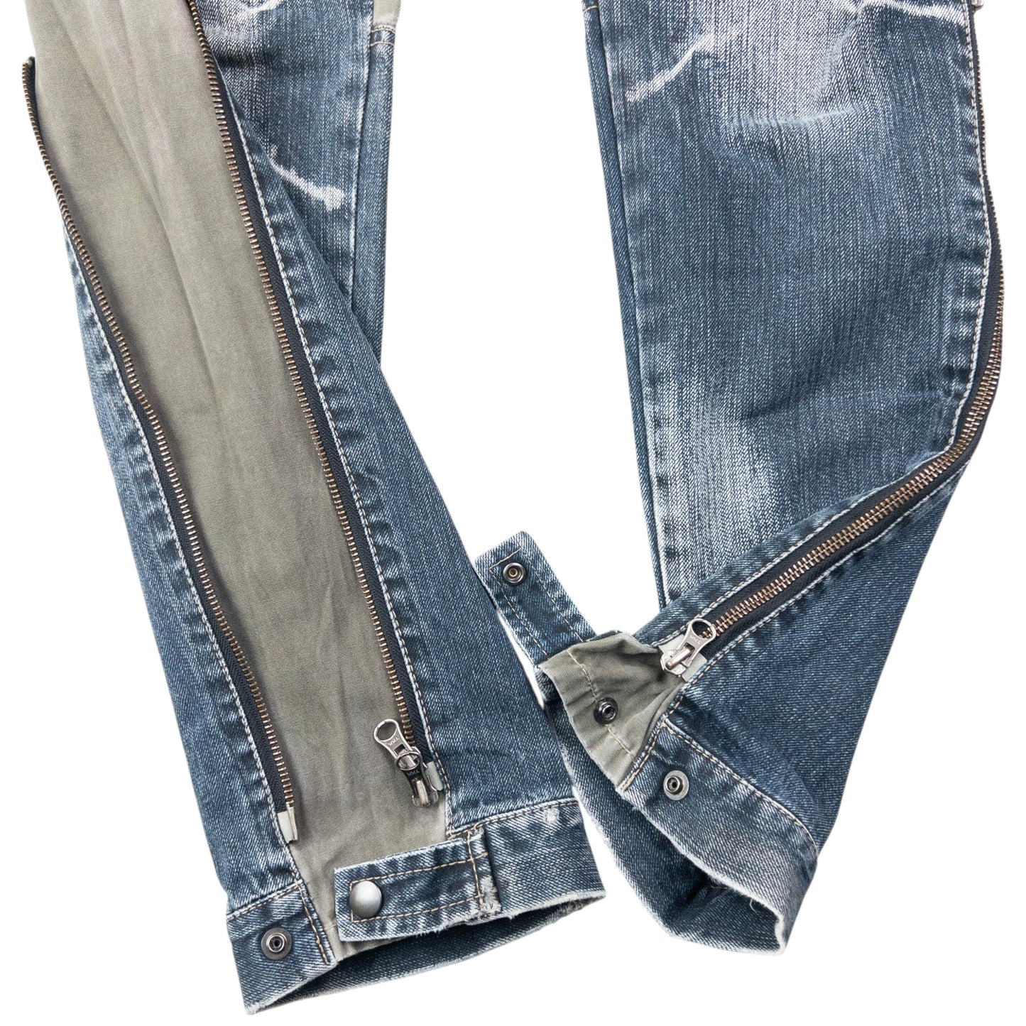 Vintage 2000s PPFM Multi Zip Denim Jeans Size W30