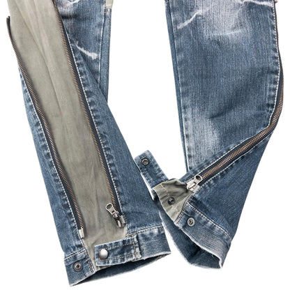 Vintage 2000s PPFM Multi Zip Denim Jeans Size W30