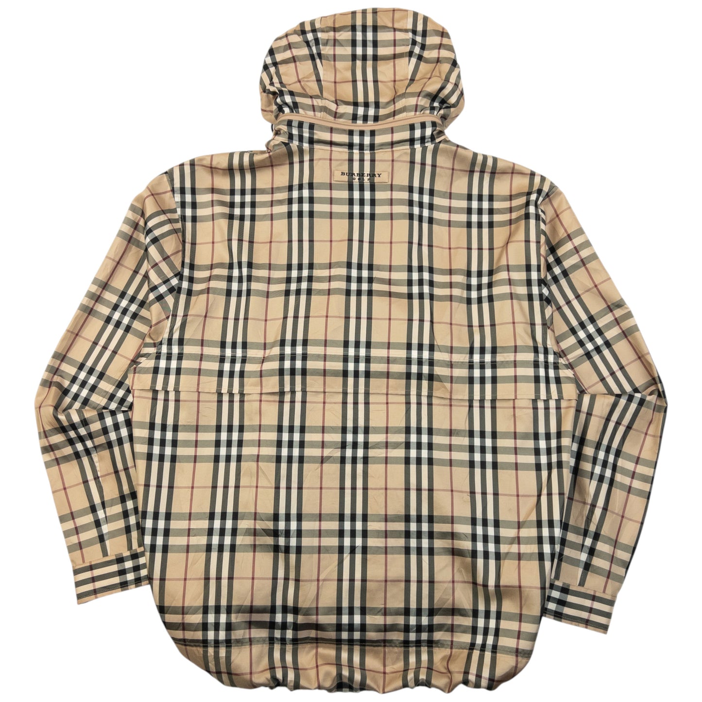 Vintage 2000s Burberry Golf Nova Check Packable Jacket Size L