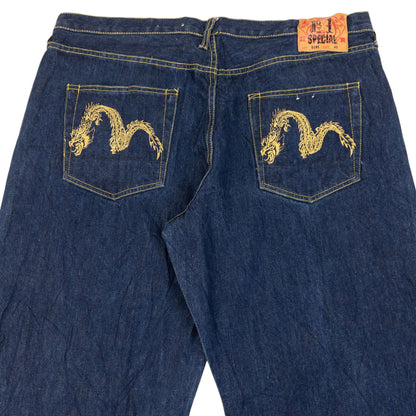 Vintage 2000s Evisu Double Dragon Gull Japanese Denim Jeans Size W40