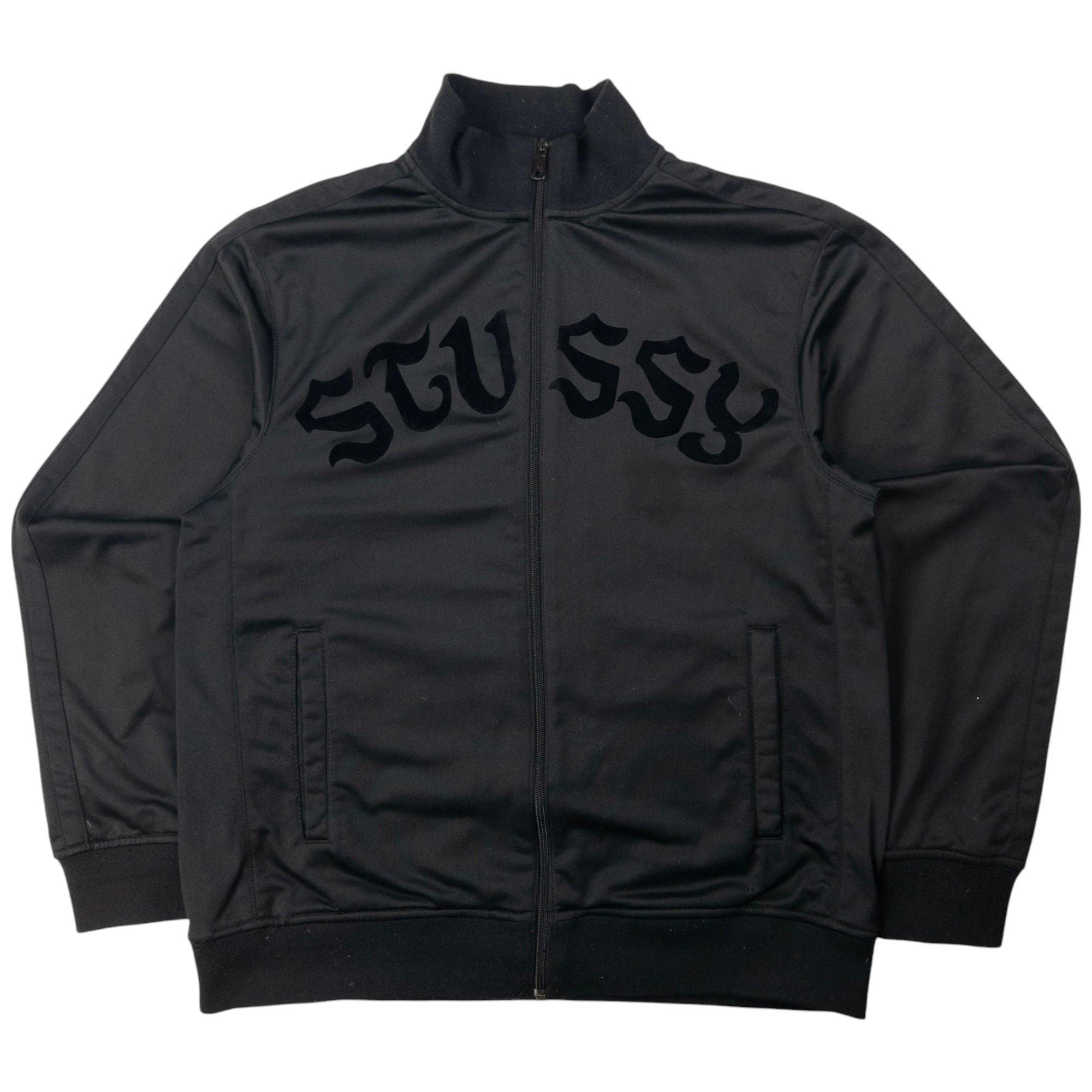 Vintage Stussy Zip Up Track Jacket Size XL | Second Wave