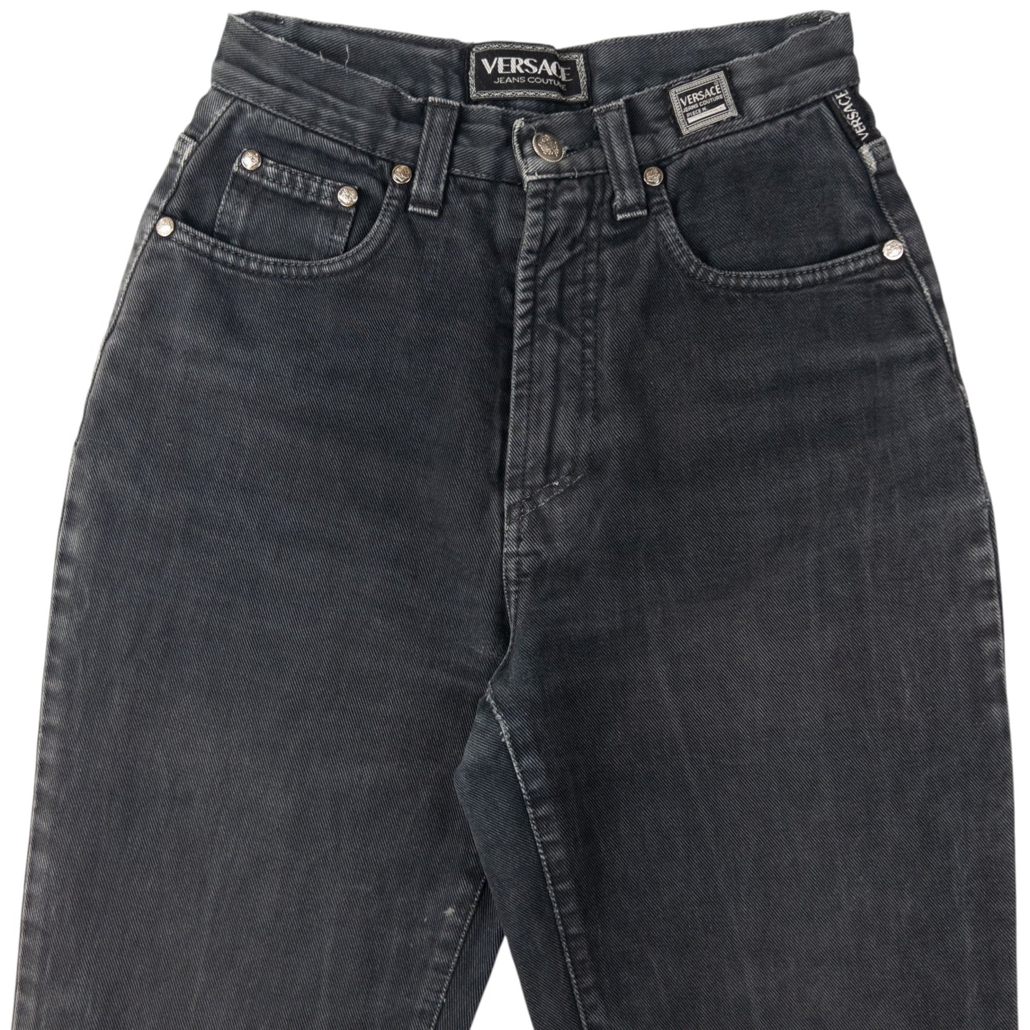 Vintage Versace Jeans Couture Denim High Waisted Jeans Womens Size W24