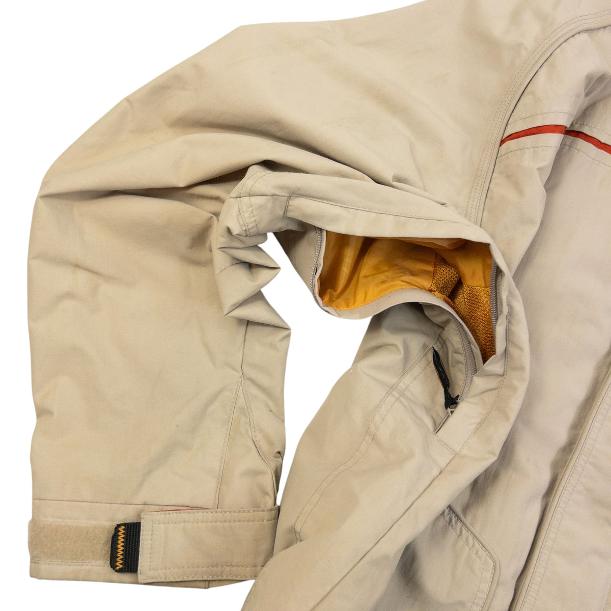 Vintage 2000s Oakley Zip Up Snowboarding Jacket in beige, photo 6