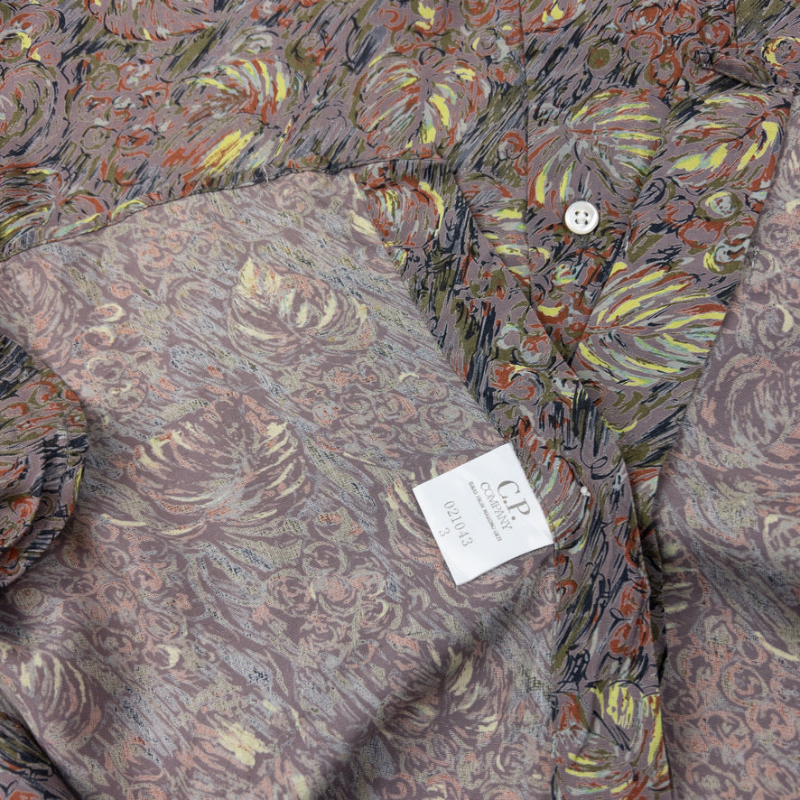 Vintage CP Company Tropical Long Sleeve Button Up Shirt Size L