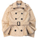 Vintage Burberry Brit Nova Check Lined Belt Waist Jacket Womens Size XS