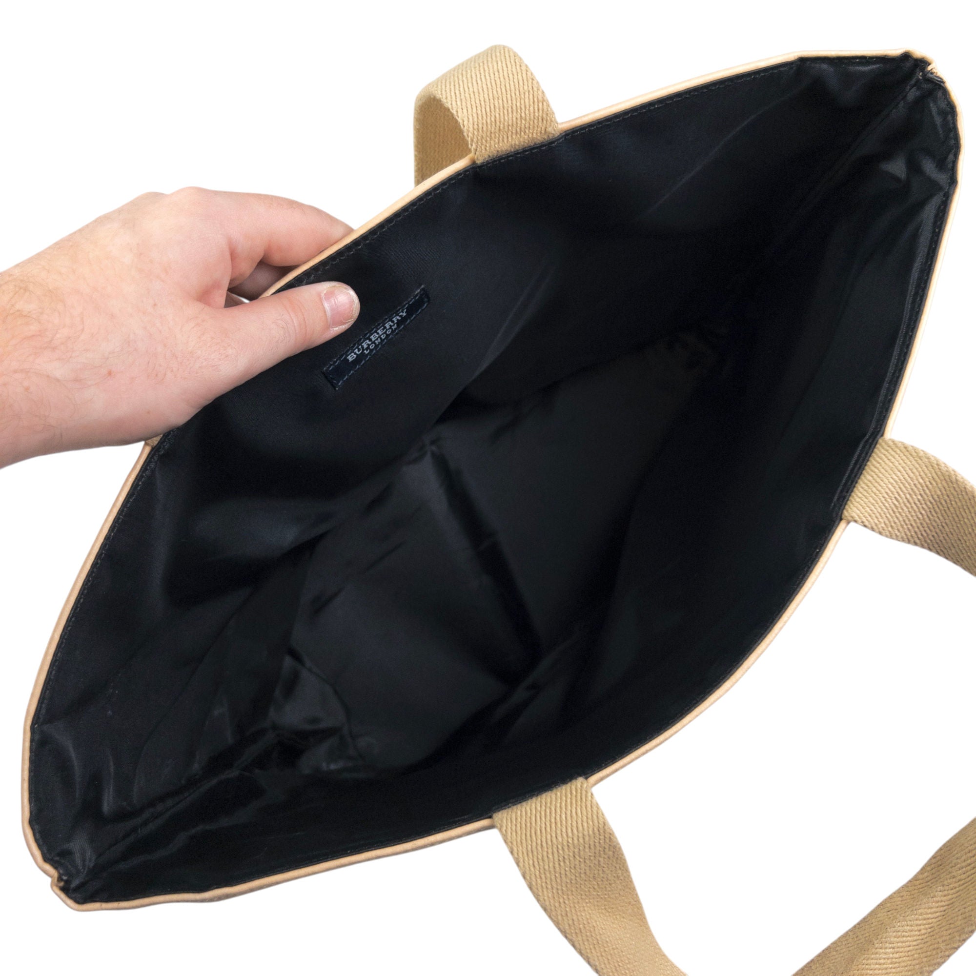 Vintage Burberry Nova Check Woven Shoulder Bag