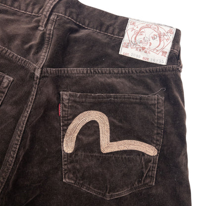 Vintage Evisu Double Gull Embroidered Trousers Size W34