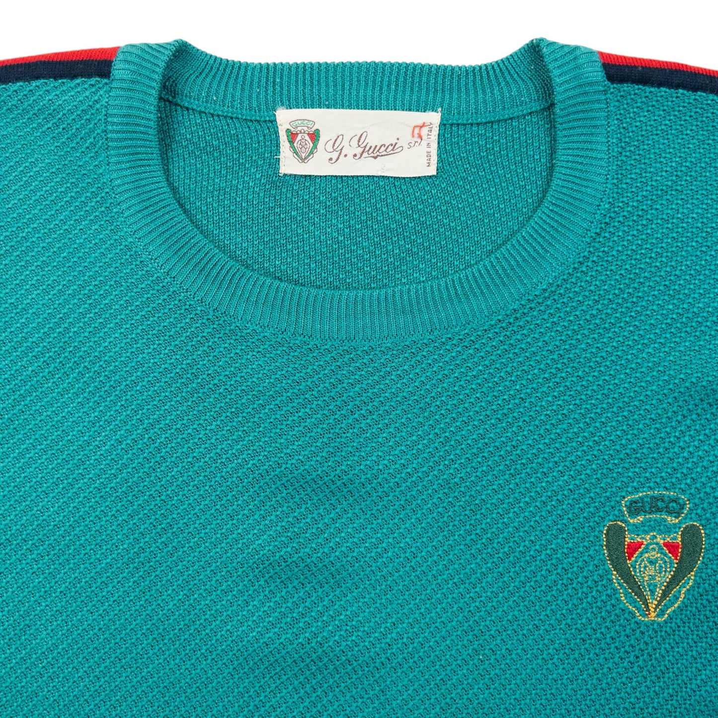 Vintage 80s Gucci Knit T Shirt Womens Size S