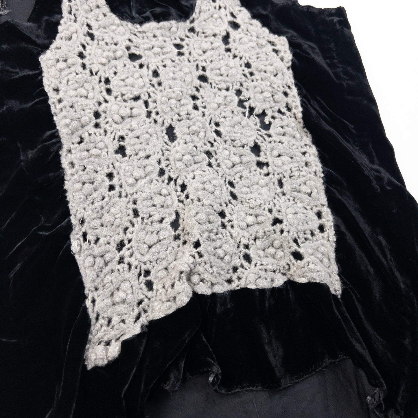 Vintage 90s Comme Des Garçons Robe De Chambre Velour Top Womens Size M