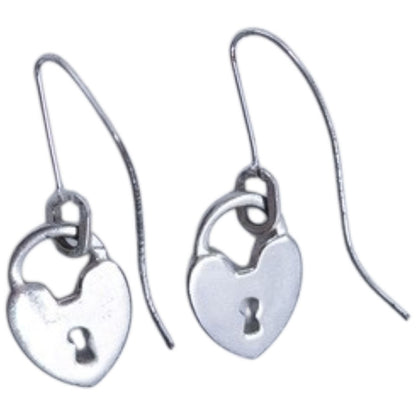 Vintage Dior Silver Heart Locket Earrings