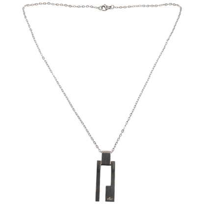 Vintage 2000s Gucci Silver G Plate Necklace