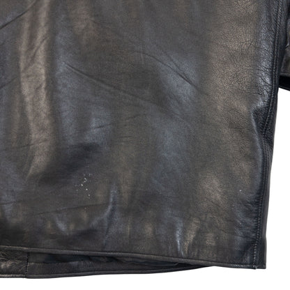 Vintage 90s Gianni Versace Button Up Leather Jacket Size XL
