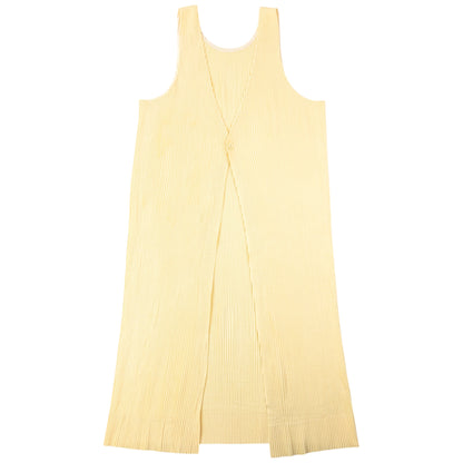 Vintage 90s Issey Miyake Pleated Longline Vest Dress Womens Size M