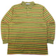Vintage 80s YSL Yves Saint Laurent Striped Long Sleeve Polo Shirt Size M