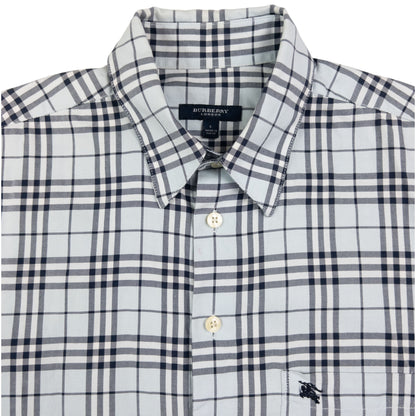 Vintage Burberry Nova Check Short Sleeve Button Up Shirt Size S