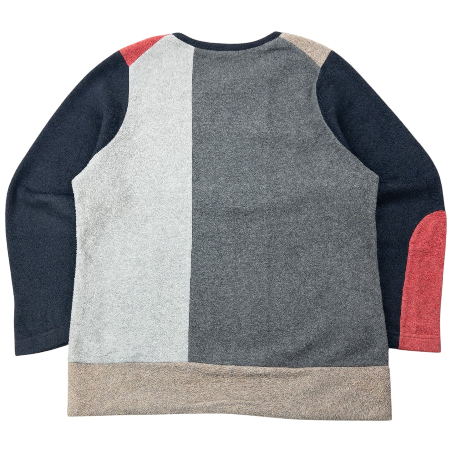 Vintage 90s Yohji Yamamoto Colour Block Fleece Sweatshirt Size XS