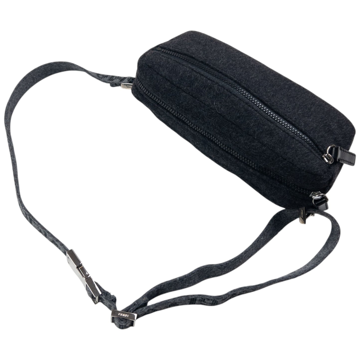 Vintage 2000s Fendi Wool Crossbody Bag
