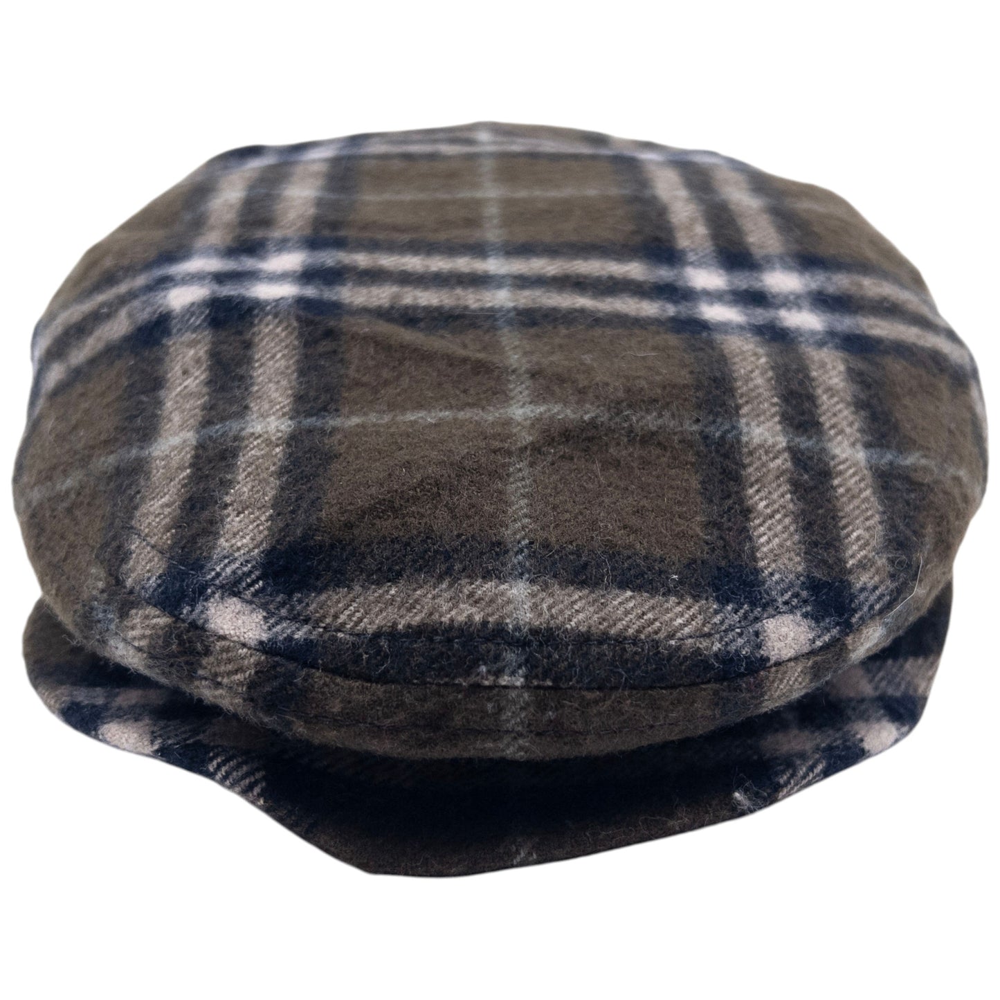 Vintage 80s Burberry Nova Check Wool Flat-Cap Hat