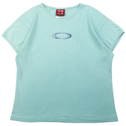 Vintage Oakley Logo Babydoll T Shirt Womens Size L