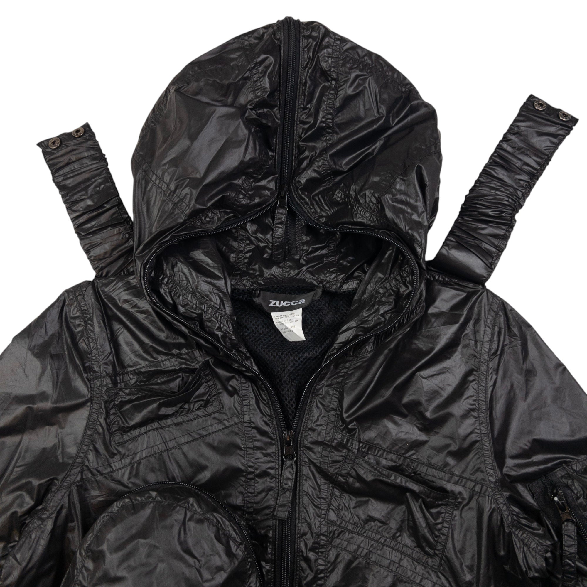 Vintage Cabane De Zucca By Issey Miyake Full Zip Hooded Jacket Size XS