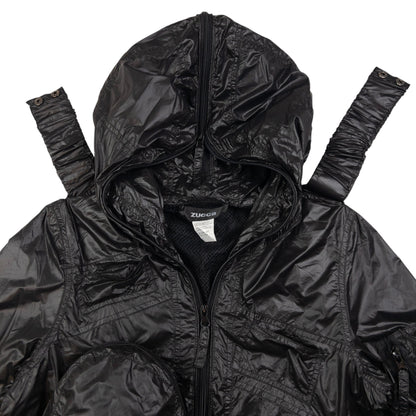Vintage Cabane De Zucca By Issey Miyake Full Zip Hooded Jacket Size XS