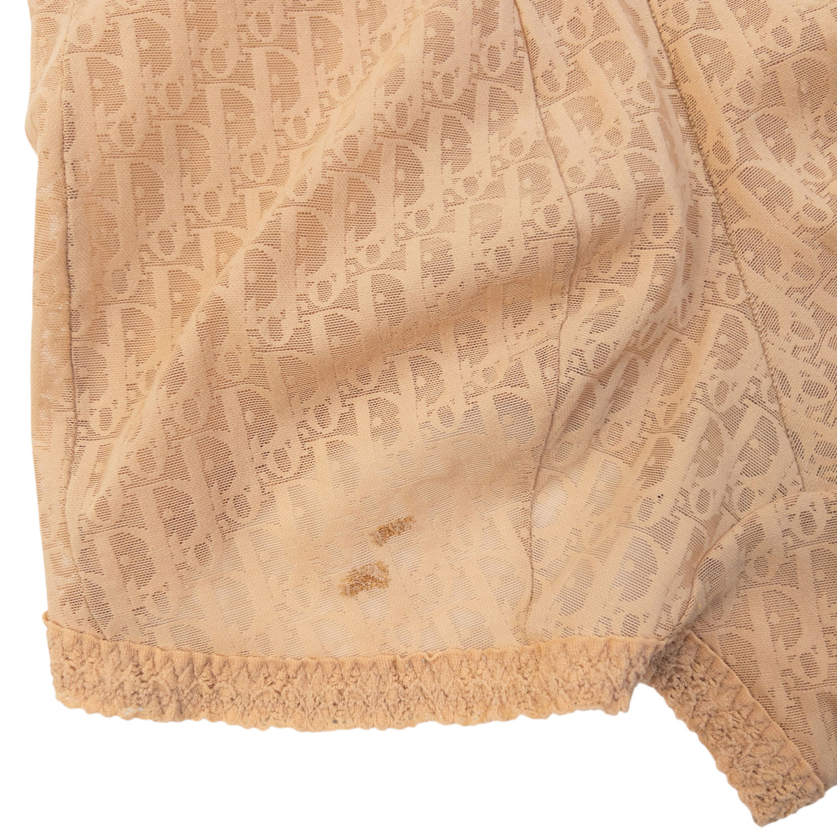 Vintage 90s Dior Lingerie Monogram Lace Bodysuit Womens Size M