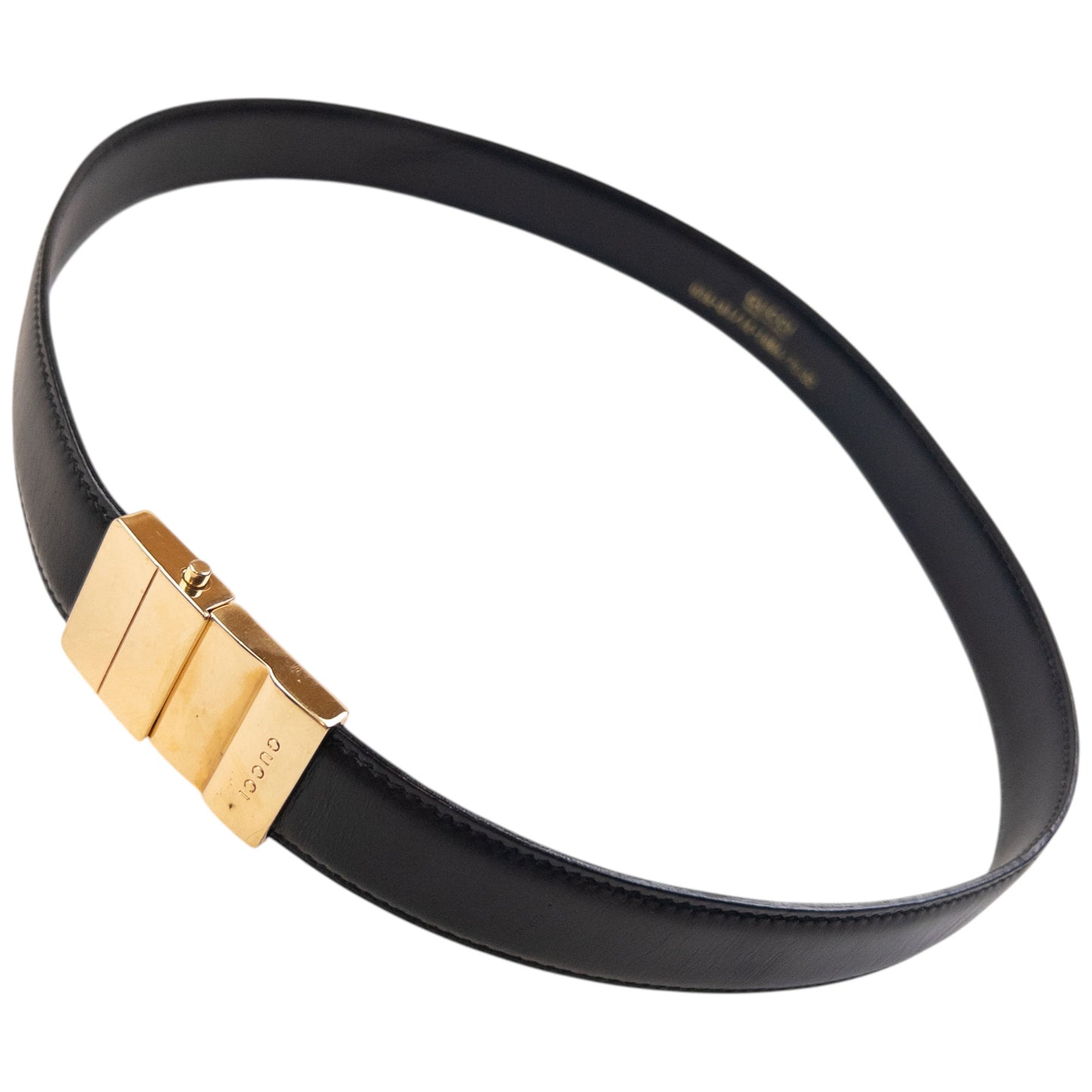 Vintage 90s Gucci Leather Belt Size W27