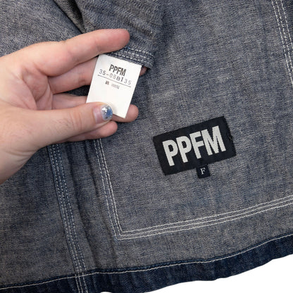 Vintage 2000s PPFM Zip Up Denim Jacket Size S