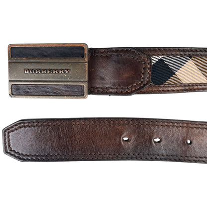 Vintage 2000s Burberry Nova Check Belt Size W34