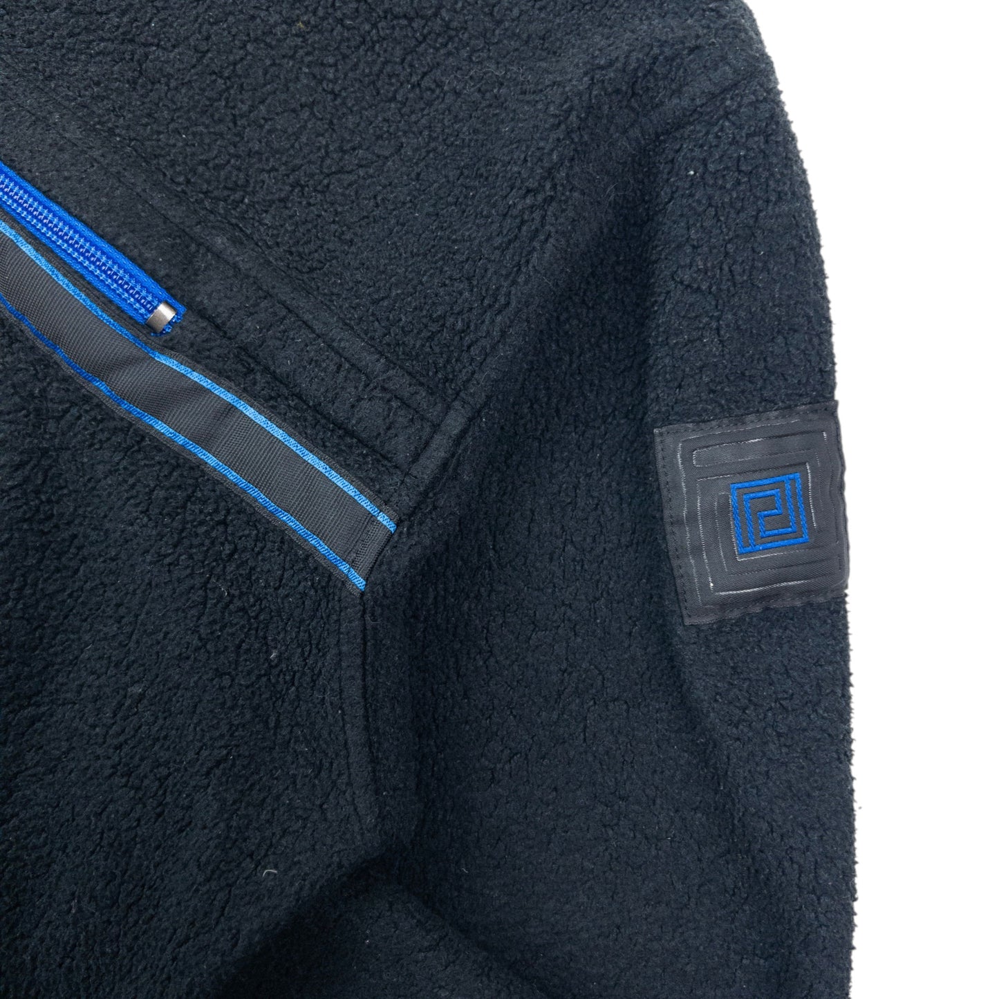 Vintage 90s Versace Jeans Couture Q Zip Fleece Sweatshirt Size S