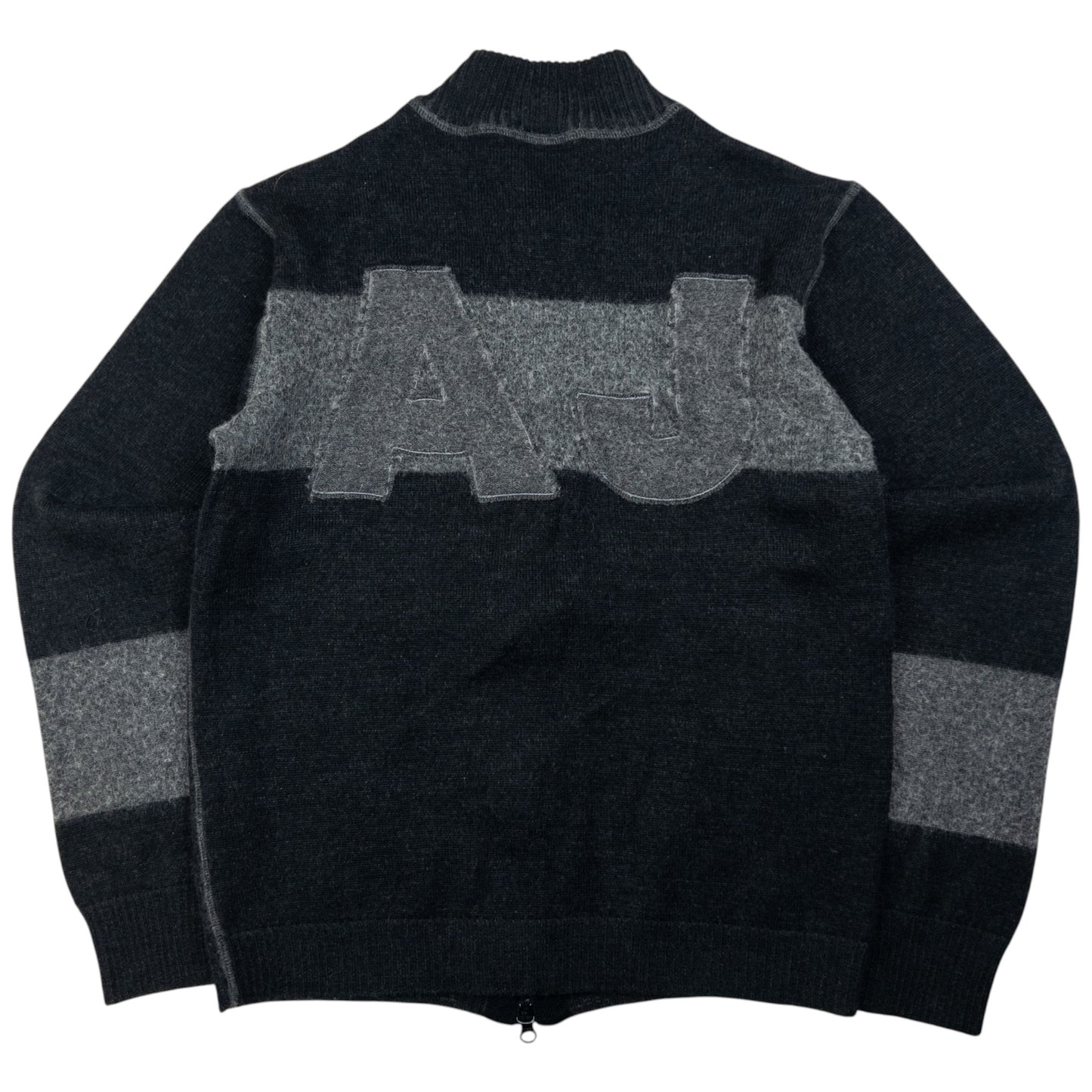 Vintage Armani Jeans Zip Up Jumper Size XS