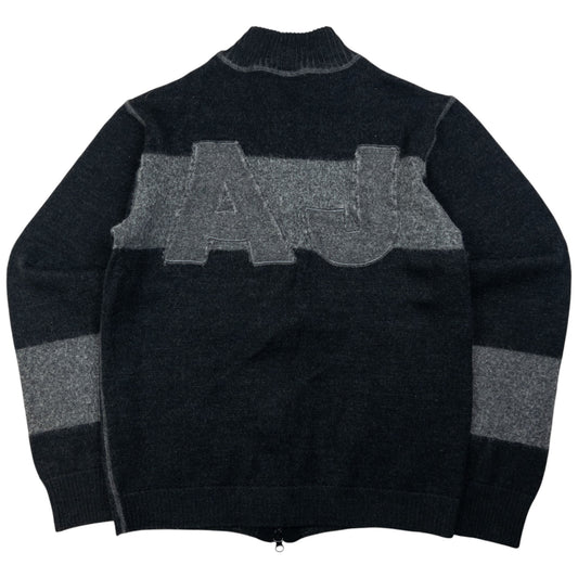 Vintage Armani Jeans Zip Up Jumper Size XS