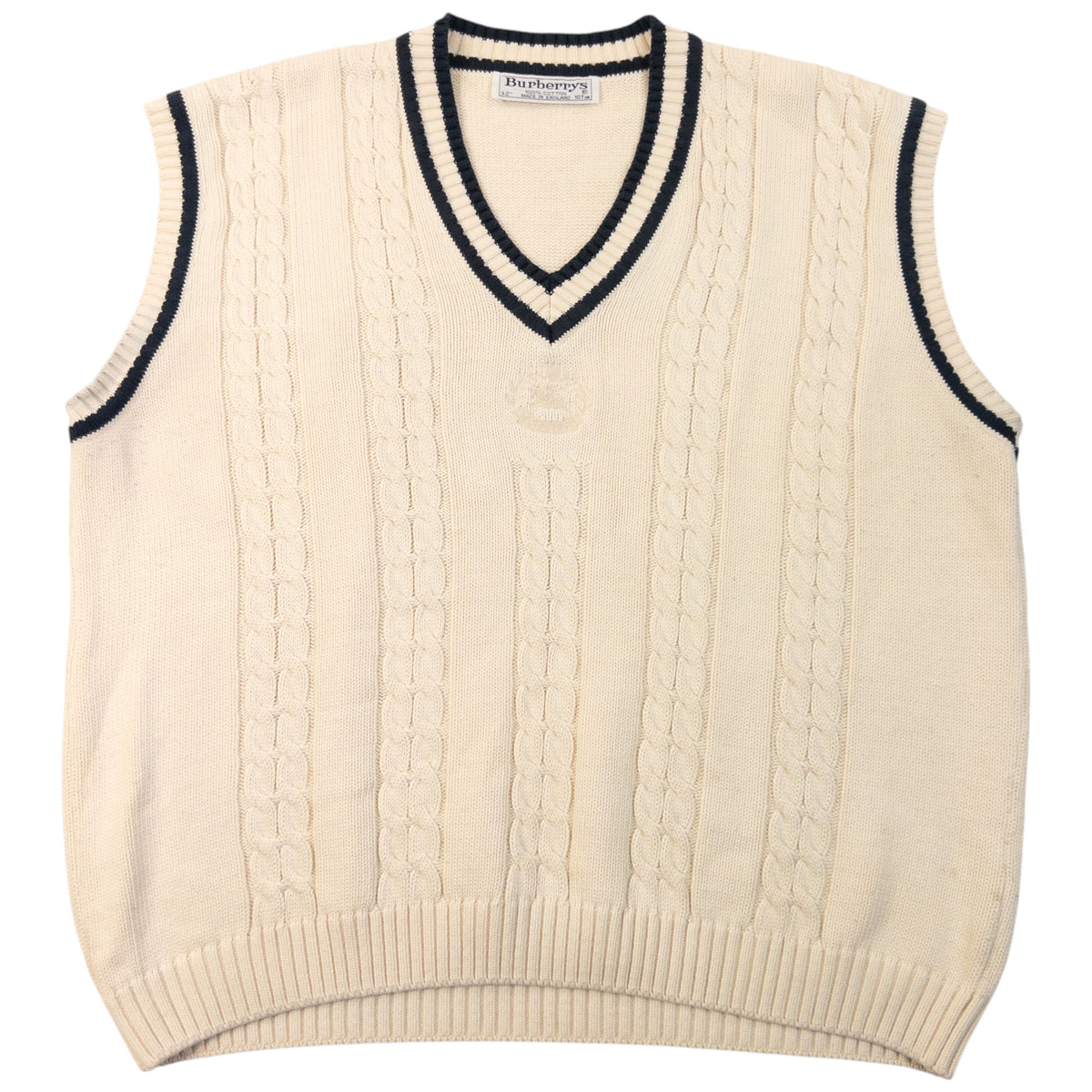 Vintage 90s Burberry Knit Sweater Vest Size S