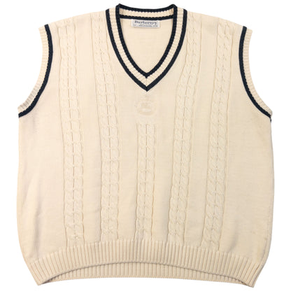 Vintage 90s Burberry Knit Sweater Vest Size S