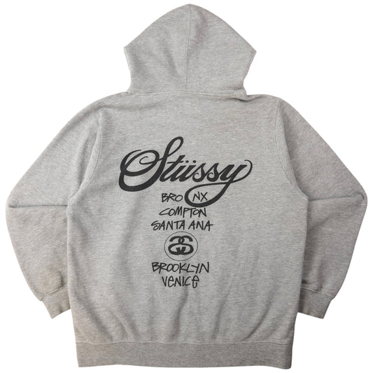 Vintage Stussy World Tour Graphic Hoodie Size M