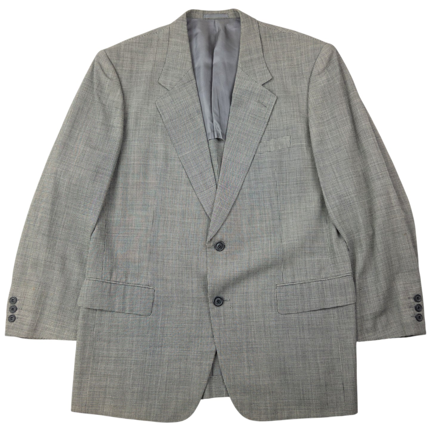 Vintage 90s Issey Miyake Checkered Jacket & Trousers Suit Set Size L
