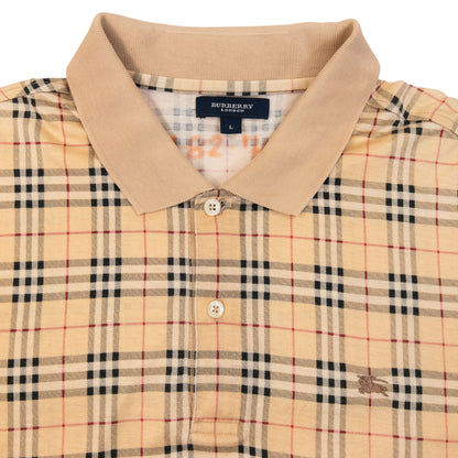 Vintage 2000s Burberry Nova Check Polo Shirt Size M