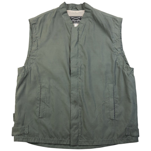 Vintage 90s Giorgio Armani Golf Zip Up Gilet Size S