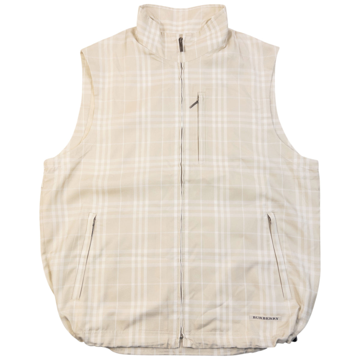 Vintage 2000s Burberry Golf Nova Check Lightweight Gilet Size L