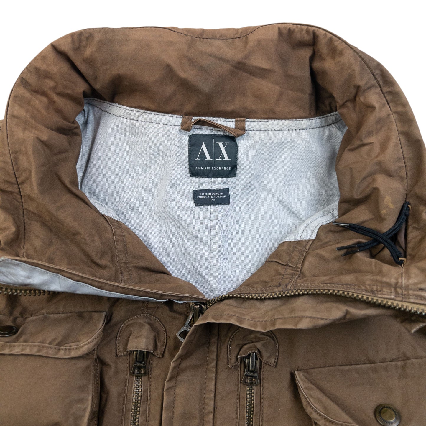 Vintage 2000s Armani Exchange Multi Pocket Cargo Jacket Size L