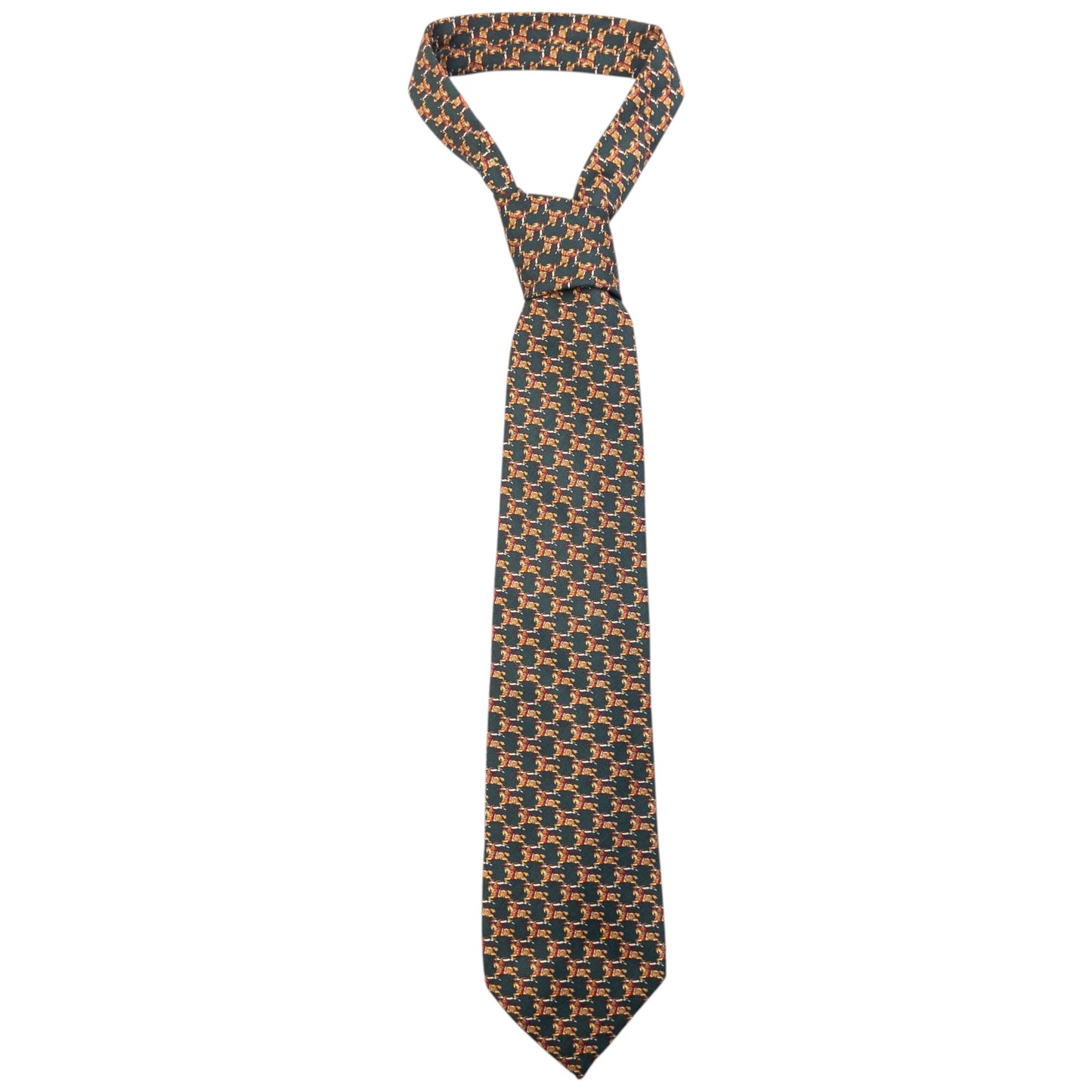 Vintage 90s Burberry Monogram Silk Tie