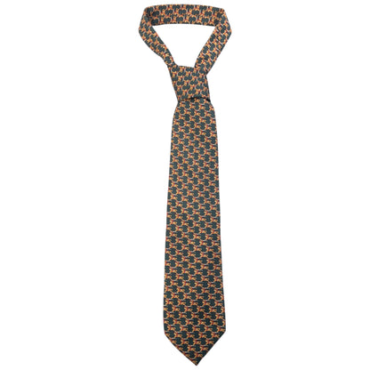 Vintage 90s Burberry Monogram Silk Tie