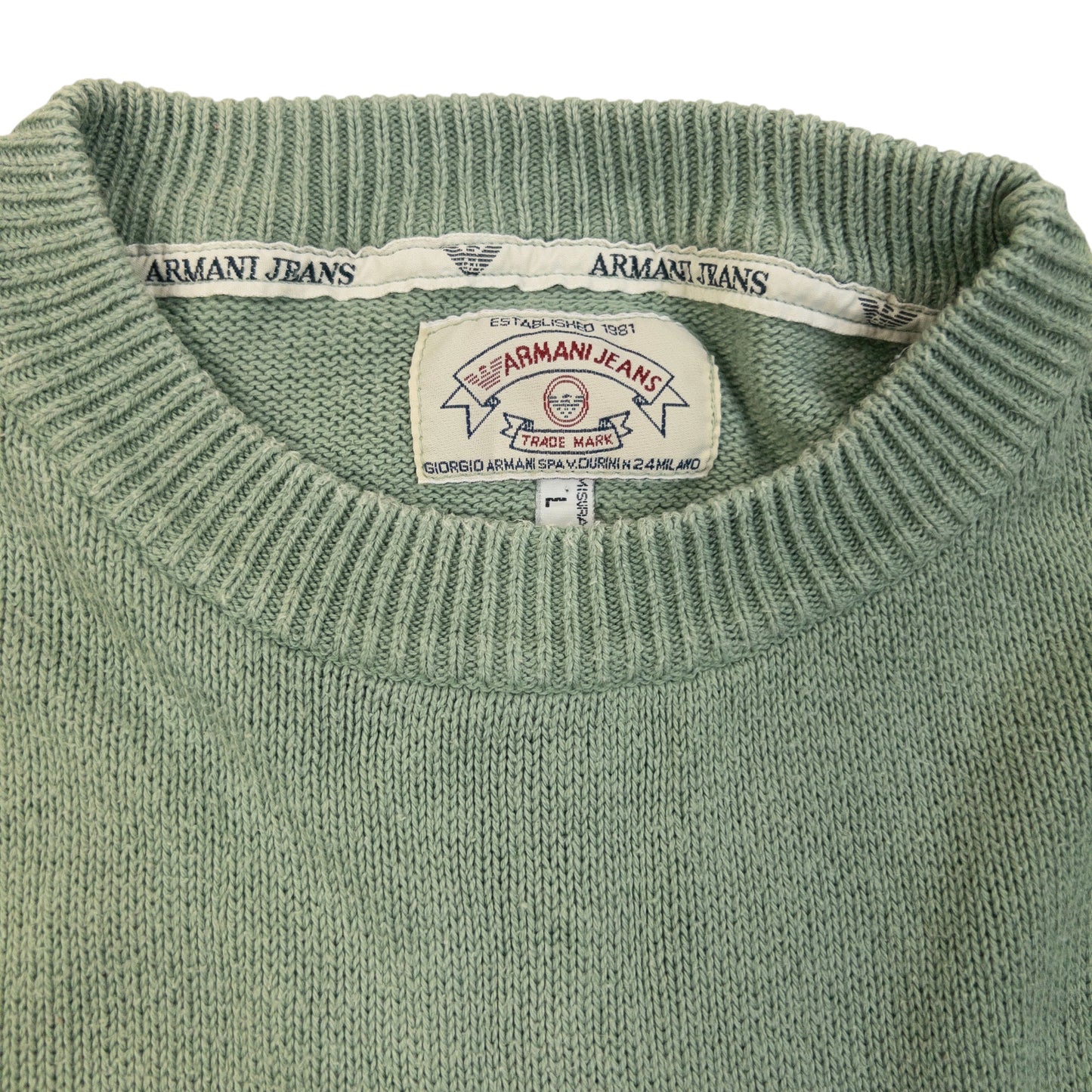 Vintage 90s Armani Jeans Knit Jumper Size M