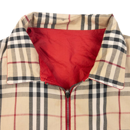 Vintage 2000s Burberry Nova Check Reversible Harrington Jacket in beige, photo 5