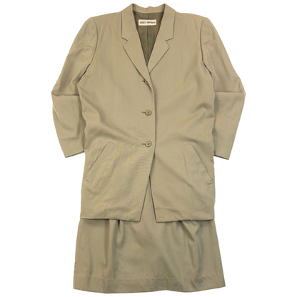Vintage 90s Issey Miyake Jacket & Skirt Suit Set Womens Size S