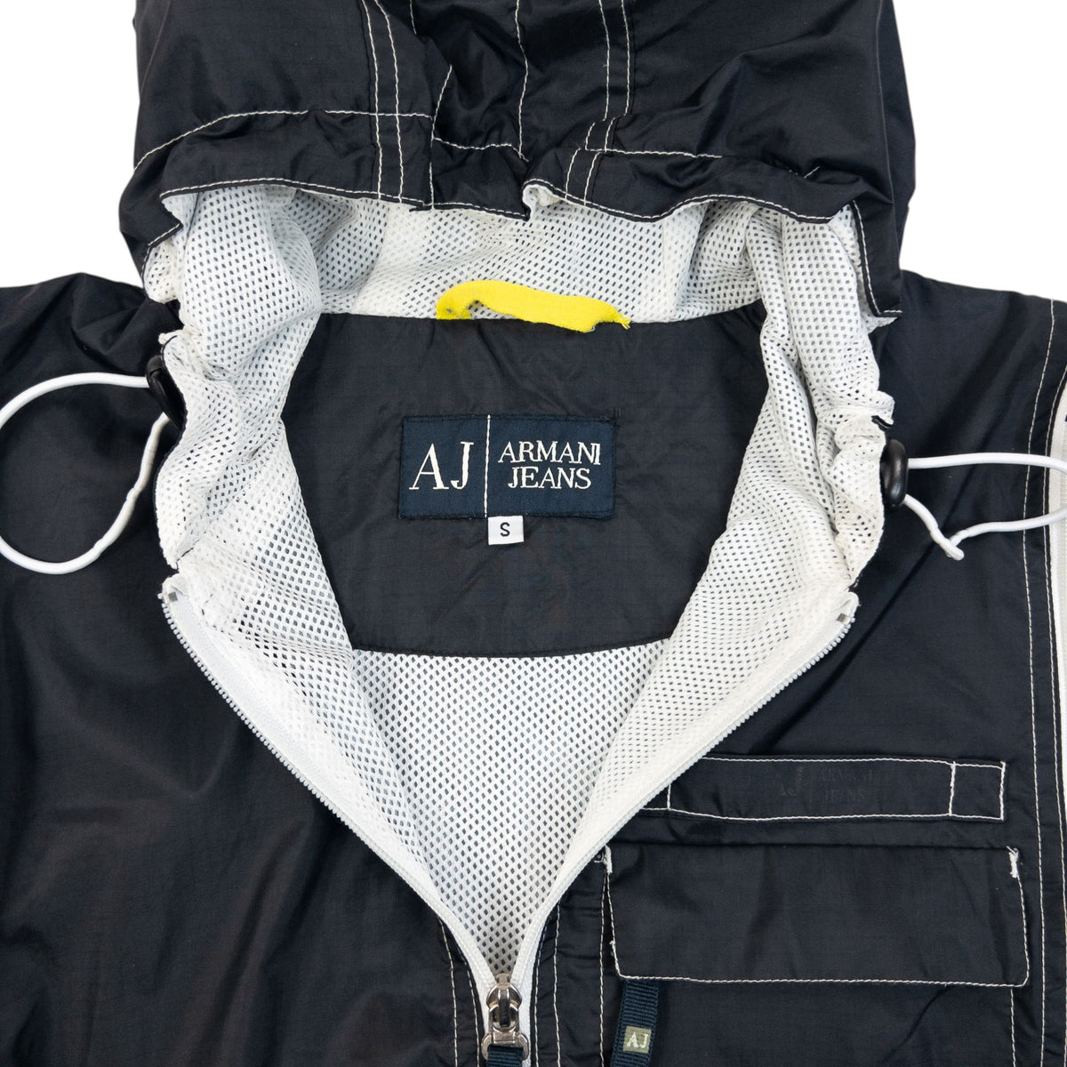Vintage 2000s Armani Jeans Full Zip Convertible Jacket Size S