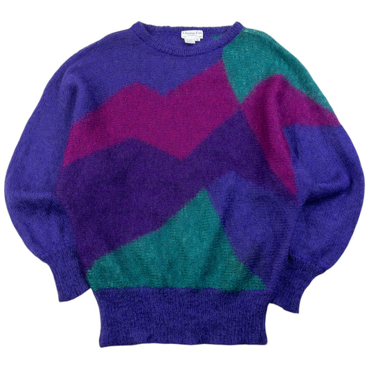Vintage 80s Dior Mohair Knit Jumper Womens Size L